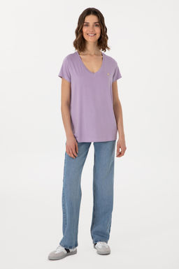 Kad_n Lila V Yaka Basic Ti__rt Sepette S_rpriz _ndirim - U.s. polo assn фото 4