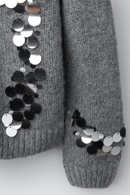 KNIT JUMPER WITH SEQUINS - Zara фото 4