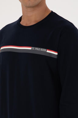 Erkek Lacivert Pijama Tak_m_ Sepette S_rpriz _ndirim - U.s. polo assn фото 7