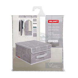 Короб стеллажный с крышкой, малый, 28*30*16 см Valiant  фото 44