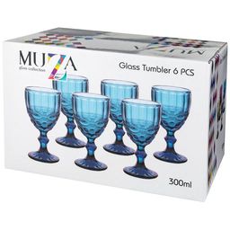 Набор бокалов для вина Lefard Serpentina Muza Color 300 мл 6 шт высота 17 см  фото 2