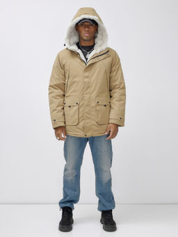 Парка мужская зимняя удлиненная с мехом хаки цвета 8753G - Mtforce фото 2