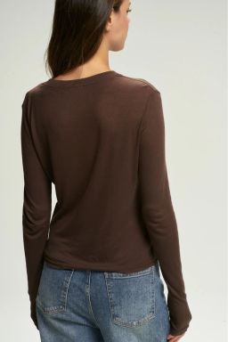 Лонгслив BASIC Brown - Erist store фото 6