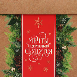 Коробка подарочная новогодняя складная «Мечты обязательно сбудутся», 15 х 15 х 15 см
