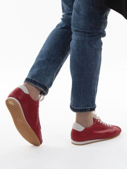 03-908397-5 RED Кеды женские (натуральная кожа)