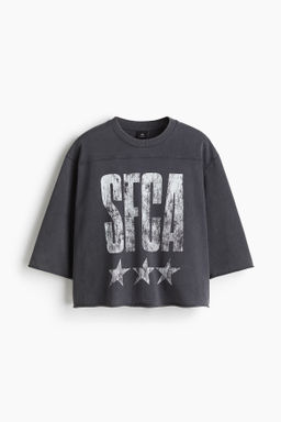 Camiseta cropped Oversized Fit - H&m фото 2