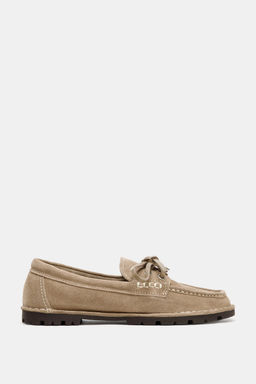 SPLIT SUEDE DECK SHOES WITH TRACK SOLE - Zara фото 3