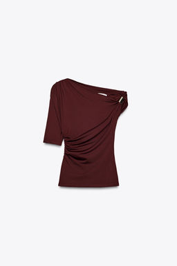 ASYMMETRIC POLYAMIDE TOP - Zara фото 37