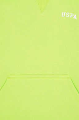 Erkek _ocuk Ye_il Basic Kap__onlu Sweatshirt Sepette S_rpriz _ndirim - U.s. polo assn фото 3
