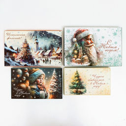 Набор коробок 4 в 1 Чудеса сбываются, 30 х 20 х 8 - 24 х 14 х 5 см - UPAK LAND фото 3