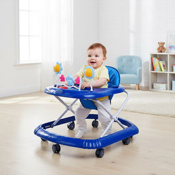 Ходунки "Веселые игрушки" (цвет синий)