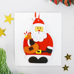 Ёлочная игрушка из фетра Дедушка мороз, своими руками, набор для творчества