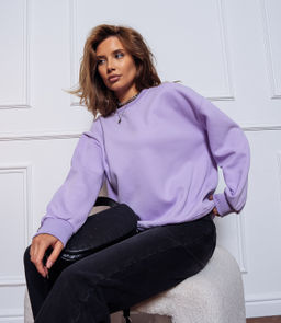 Свитшот #КТF003, лавандовый - Dommod фото 3