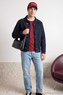 Lacivert _n_ Aksesuarl_ Cepli Erkek Denim Ceket TMNAW27CE00004 - Trendyolmilla фото 2