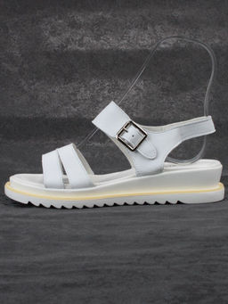 08-PEXL76-1 WHITE Босоножки женские (натуральная кожа) - Фабричный китай фото 5