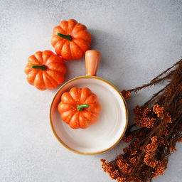 Кокотница Magistro «Церера», 500 мл, d=15 см, фарфор, оранжевая