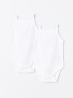 Kare Yaka Ask?l? K?z Bebek ??t??tl? Body 2li