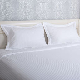 Простыня Атра евро 220х240 см сатин-страйп отбеленный 1х1 140г/м 100% хлопок  фото 2