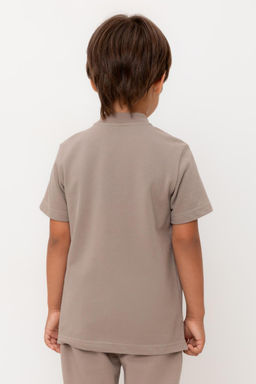 КР 302584-1/коричневый к554 фуфайка (футболка) для мал - Crockid фото 5