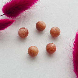 Бусины для украшений из Солнечного камня (5 шт)