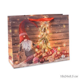 Цена за 12 шт. Пакет подарочный 18х24х8.5 / 362-61-S /уп 12/720/Новый год - ГалеонТрейд фото 5