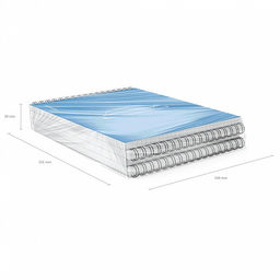 Цена за 4 шт. Блокнот с пластиковой обложкой на спирали ErichKrause Mirage, синий, A5, 80 листов, клетка  фото 5