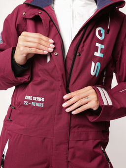 Комбинезон B-9063 Темно-бордовый