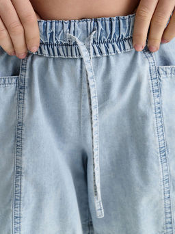 PELICAN, шорты для девочек, Голубой  фото 3