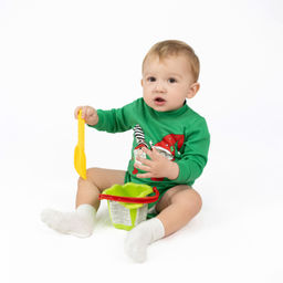 Боди ясельное зеленое гномы ПК-1511 (68, 44)