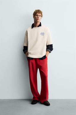 WASHED GRAPHIC PRINT SWEATSHIRT