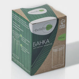 Банка для сыпучих BellaTenero Эко, 550 мл, 8.512.5 см, с бамбуковой крышкой, стекло фото 6