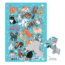 Dodo / Пазл в рамке Коты 53 элемента - El`BascoKids фото 2