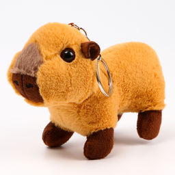 Мягкая игрушка Капибара на брелоке, 14 см