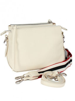 Сумка женская натуральная кожа GU 2066-79022, 3отд, 2плеч/рем, молочный SALE 264149