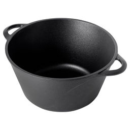 Кастрюля с антипригарным покрытием 2л, д22см Классик, h11см, s0,4см, литые ручки, стеклянная крышка с пароотводом, форма Классик волна, подарочная упаковка (Россия) - Домашняя мода фото 2