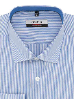 Сорочка мужская длинный рукав GREG 211/117/145/Z/1p STRETCH_GB