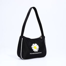 Сумка молодёжная на молнии, цвет чёрный - Simaland фото 3