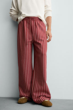 STRIPED RELAXED FIT TROUSERS - Zara фото 5