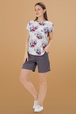 Шорты с эластичным поясом темный капучино