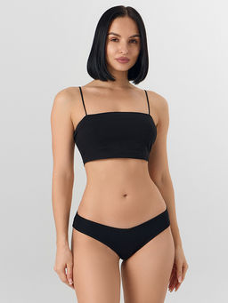 Цена за 2 штуки! Трусы бразилиана женские черные