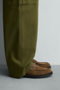 LEATHER BUCKLE LOAFERS - Zara фото 5