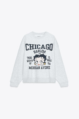 SWEATSHIRT WITH BETTY BOOP PRINT - Zara фото 6