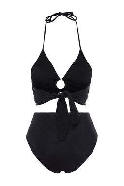 TRENDYOLMILLA Yesil Bralette Aksesuarl? Yuksek Bel Regular Bikini Tak?m? TBESS23BT00073  фото 8