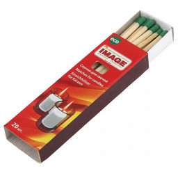 Спички для свечей 20шт, 10,5х3,2х1,6см, длина спички 8,5см, удлиненные, Image (Россия) - Домашняя мода фото 2