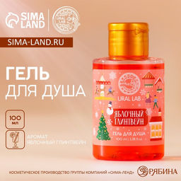 Цена за 2 шт. Гель для душа, аромат яблочного глинтвейна, 110 мл, URAL LAB