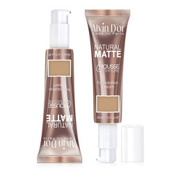 Alvin dor AD-69 Тональный крем-мусс для лица 03 тон тёмный бежевый, natural matte mousse