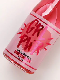Гель для душа шампанское GRL PWR, аромат малинового вина, 250 мл, Чистое счастье фото 4