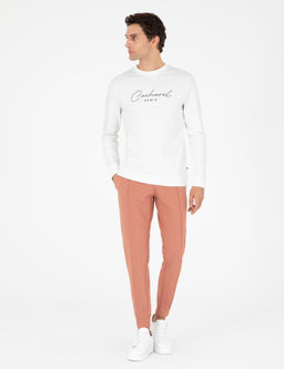 Turuncu Slim Fit Pa_as_ Lastikli Nerv_rl_ E_ofman Alt_