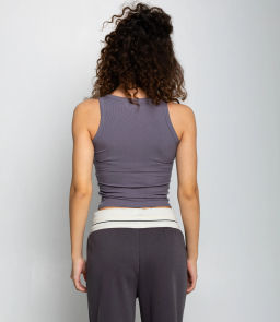 Майка #ОКТ1648, тёмно-серый - Dommod фото 3