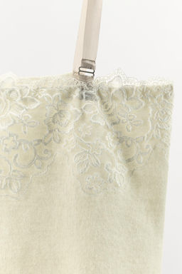 KNIT TOP WITH LACE EMBROIDERY - Zara фото 22